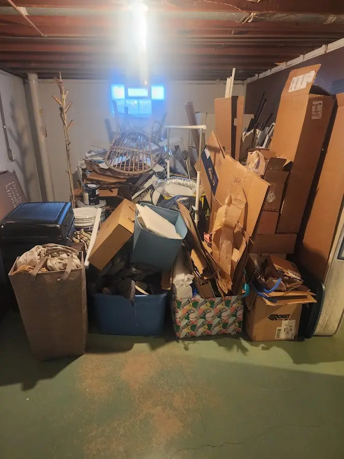 Roll-off dumpster container at job site for Concrete Dumpster Rental in Paducah